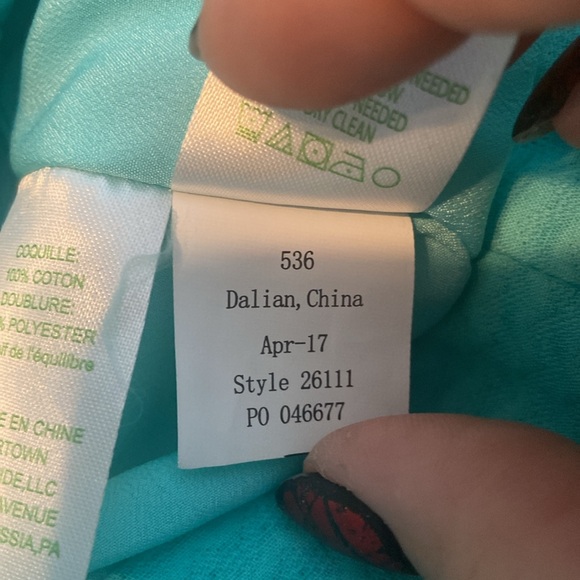 NWT Lilly Pulitzer Seaside Aqua Shift - Picture 6 of 7